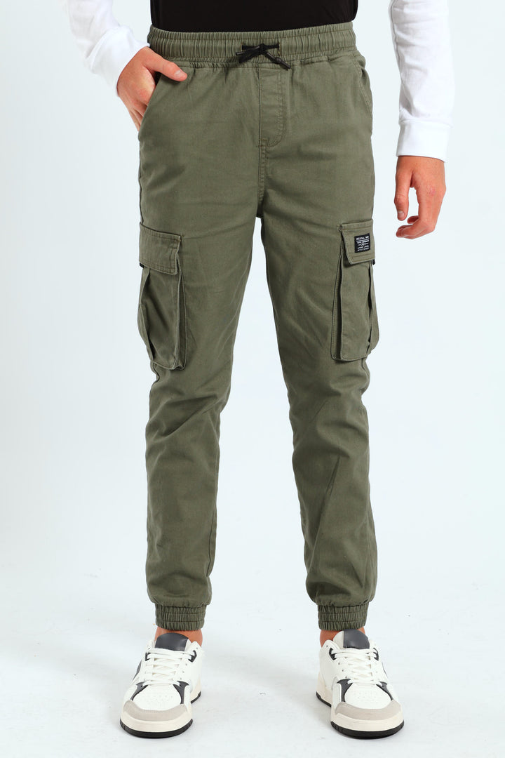 Boys Core Cargo Jogger - Olive