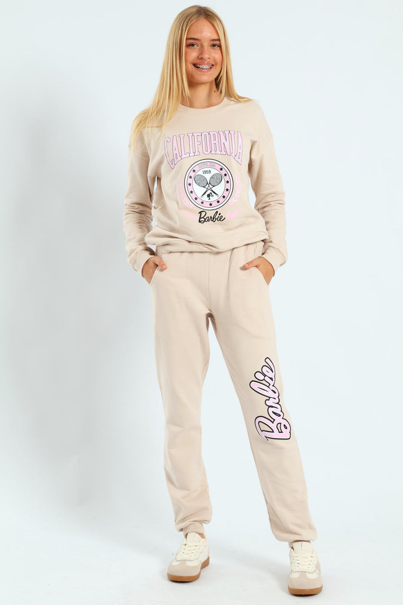 Girls Malibu Fleece Jogger - Stone