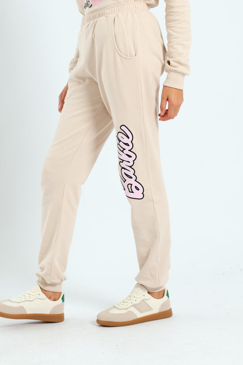 Girls Malibu Fleece Jogger - Stone