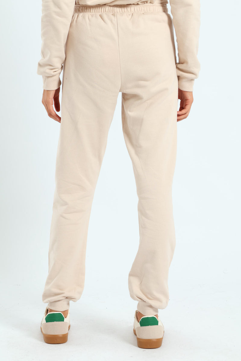Girls Malibu Fleece Jogger - Stone