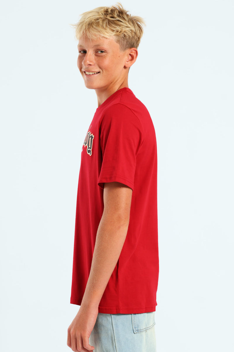 Boys Badboy Gothic Eye Tee - Red