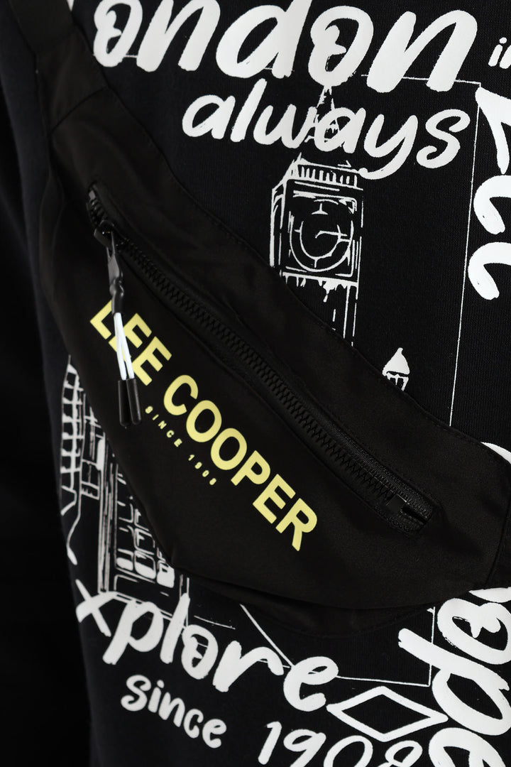 Boys Dale Moon Bag Sweatshirt - Black