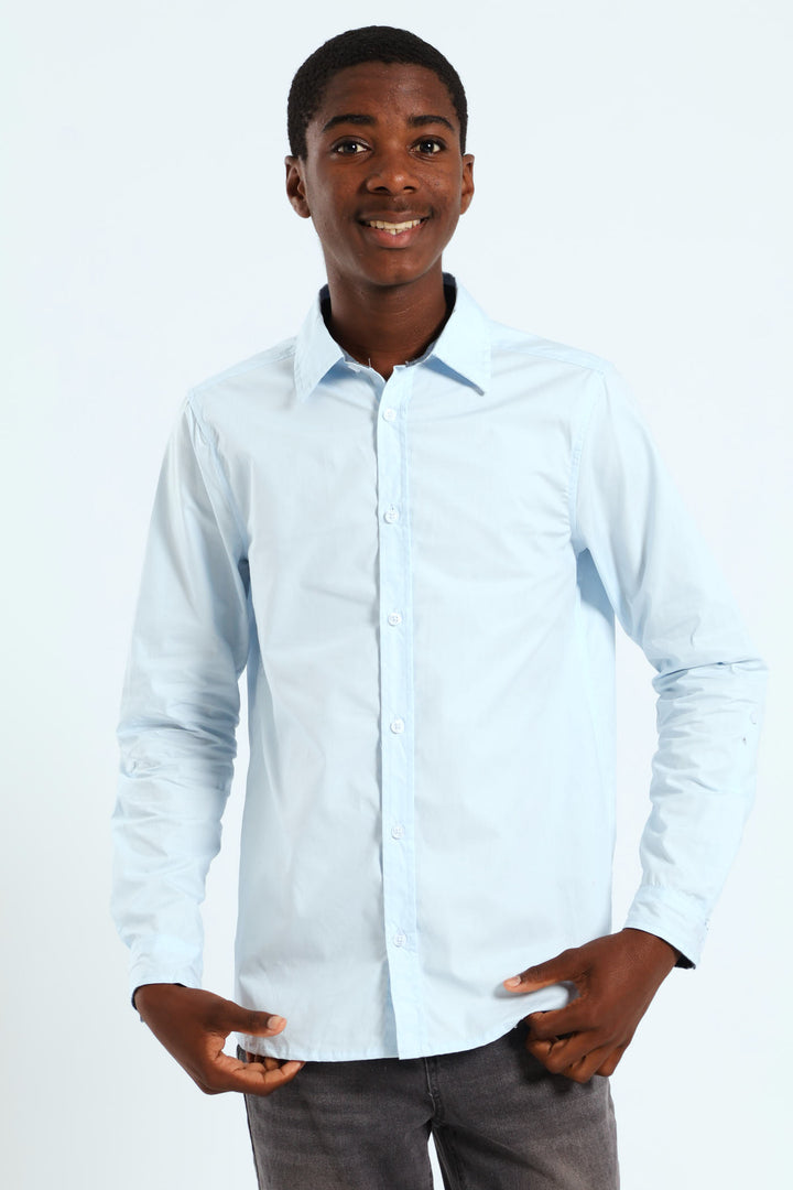 Boys Cracker Cotton Shirt - Blue