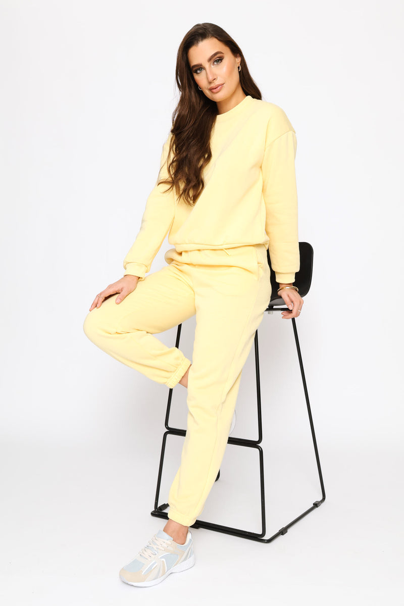 Classic Fleece Jogger - Light Yellow