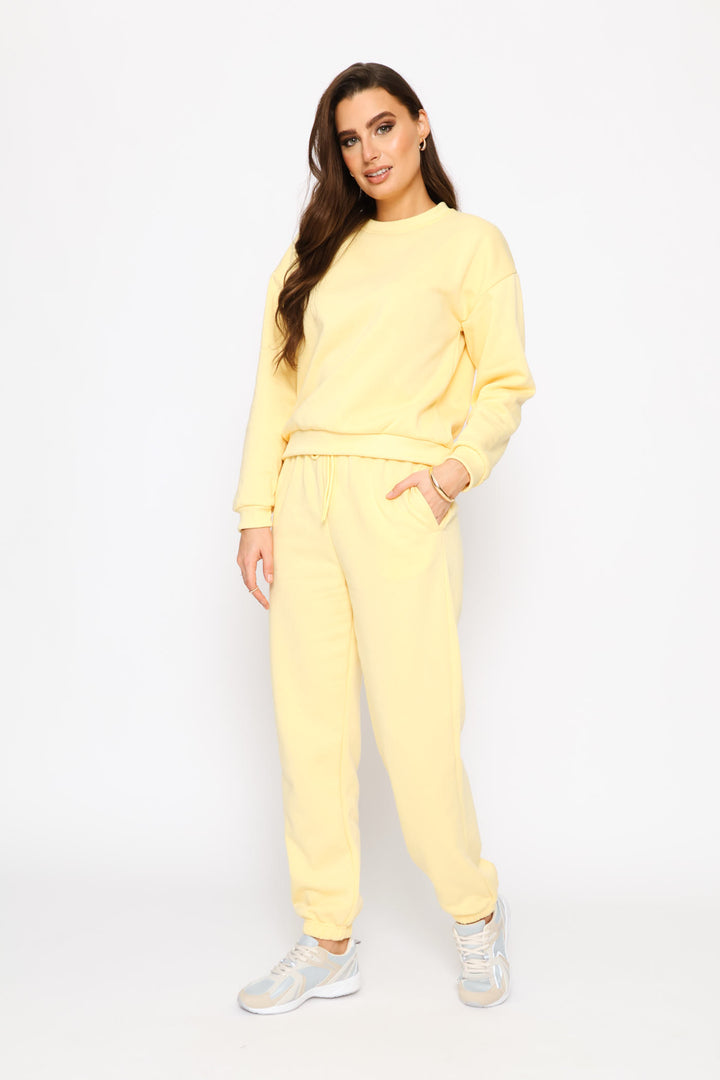 Classic Fleece Jogger - Light Yellow