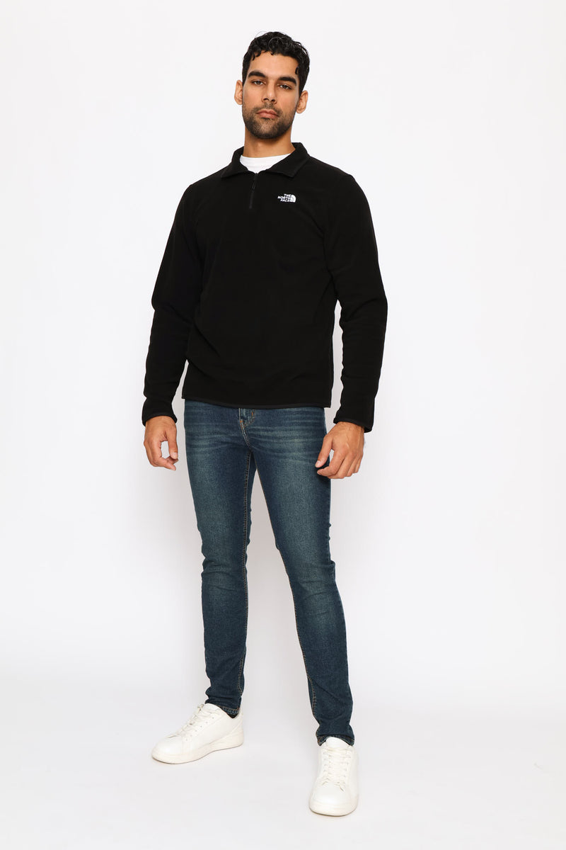 Glacier Fleece Quarter Zip Jacket - Black