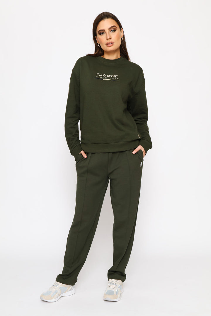 Dalila Long Sleeve Sport Sweater - Olive