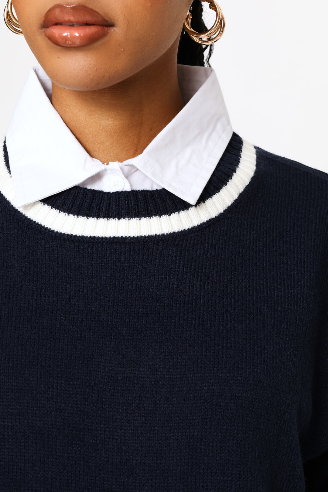Twofer Academia Knitwear - Navy
