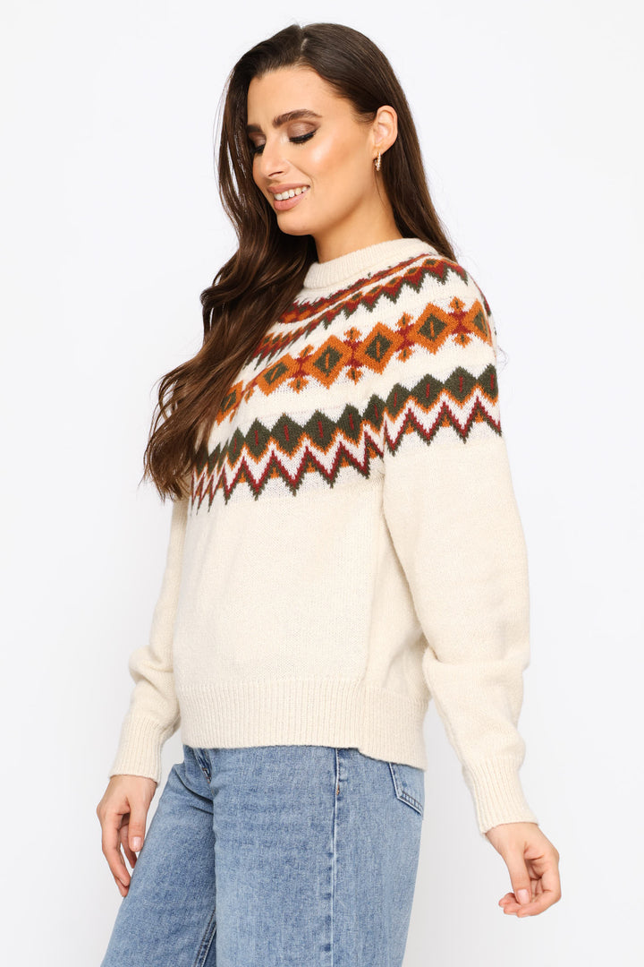 Fairisle Pullover - Cream