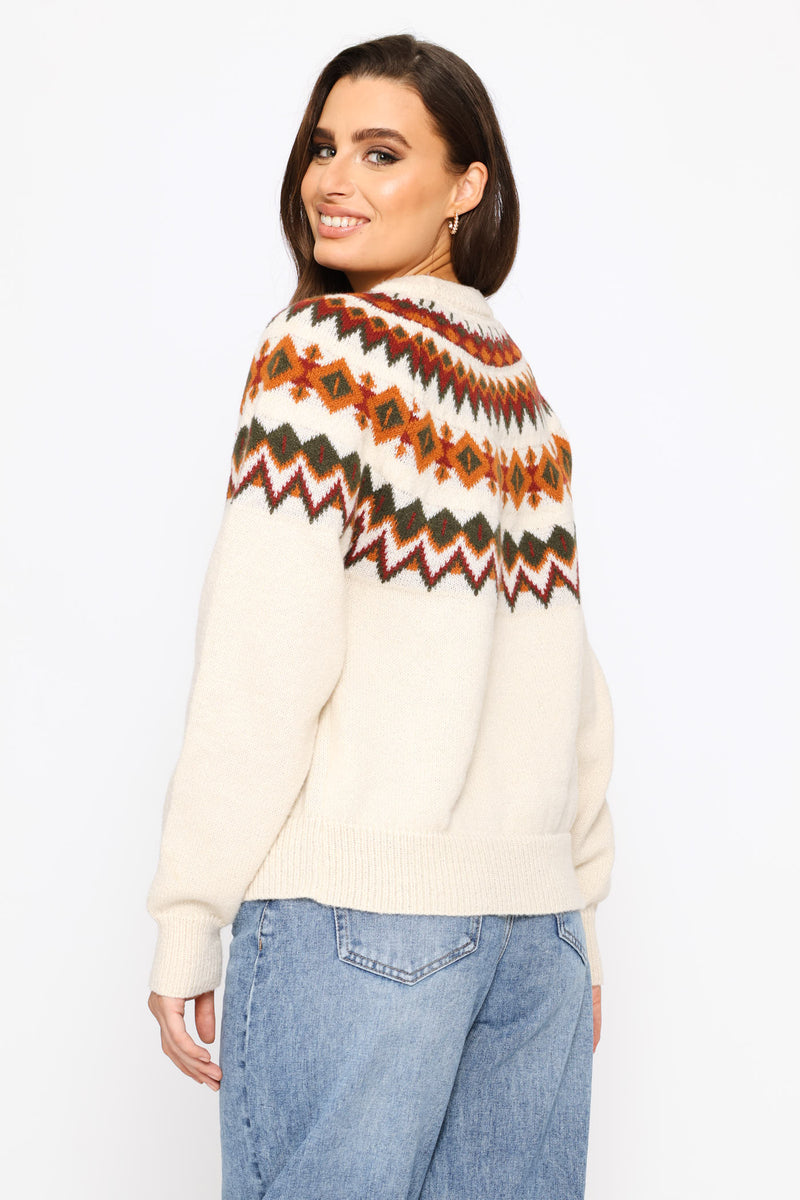 Fairisle Pullover - Cream