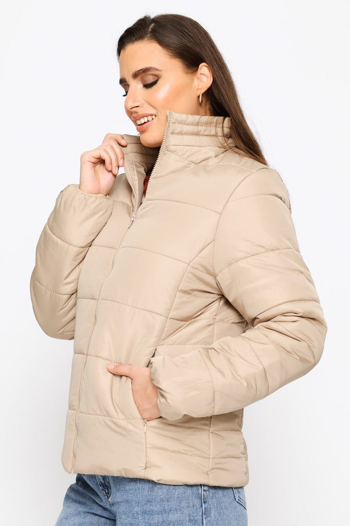 Classic Puffer Jacket - Dark Beige