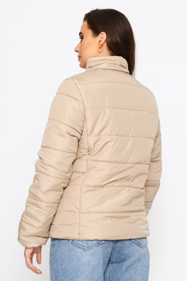 Classic Puffer Jacket - Dark Beige
