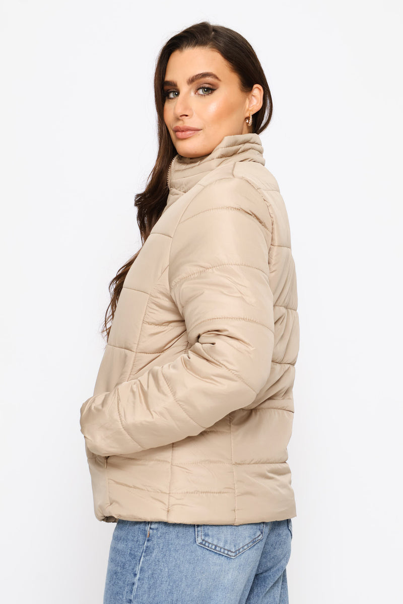 Classic Puffer Jacket - Dark Beige