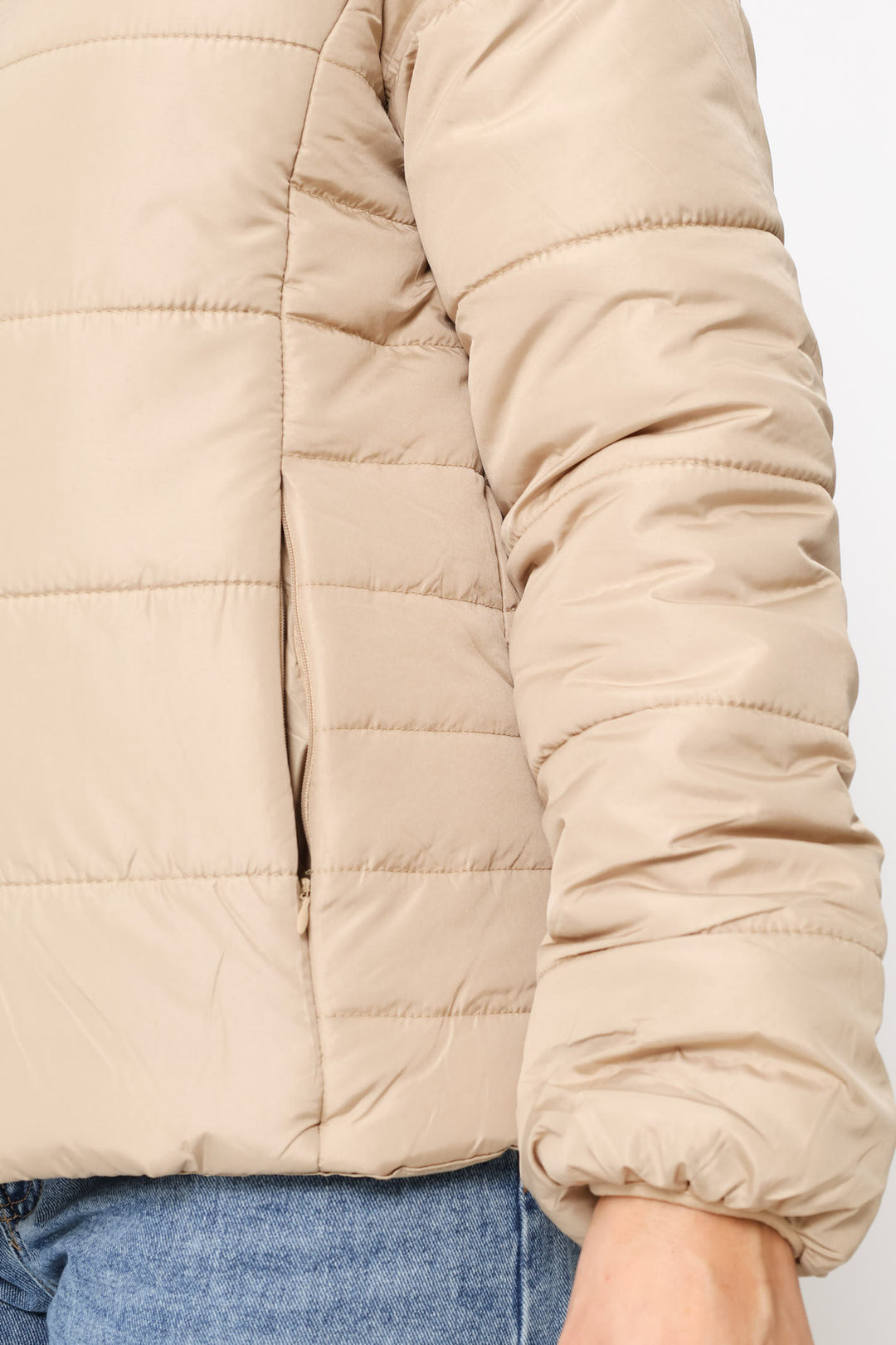 Classic Puffer Jacket - Dark Beige