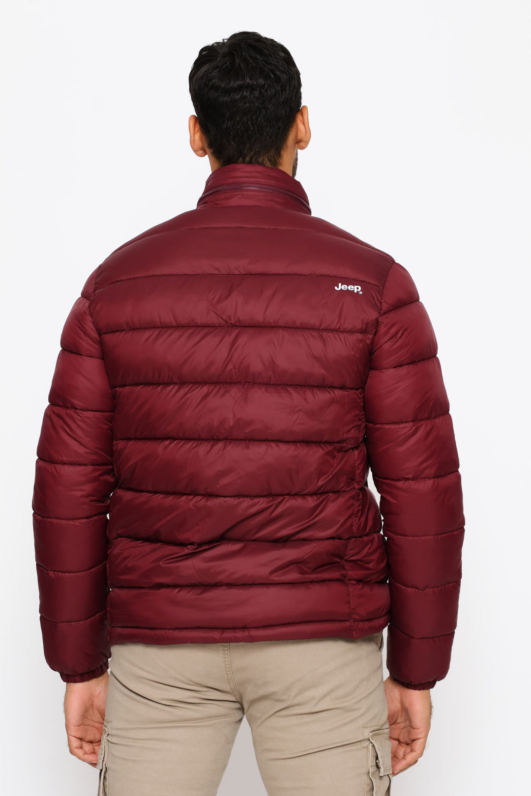 Core Long Sleeve Puffer Jacket - Maroon