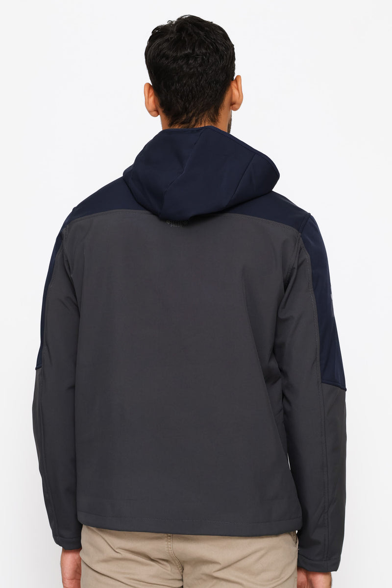 Softshell & Quilting Combination Jacket - Navy