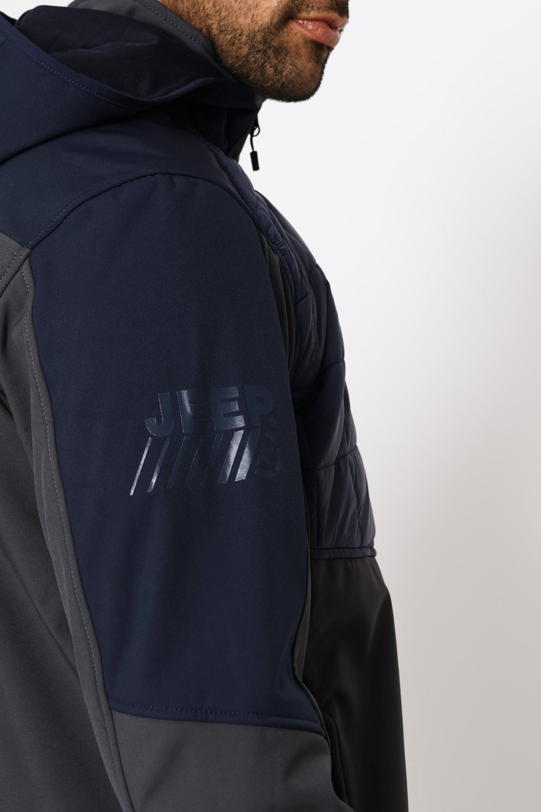 Softshell & Quilting Combination Jacket - Navy