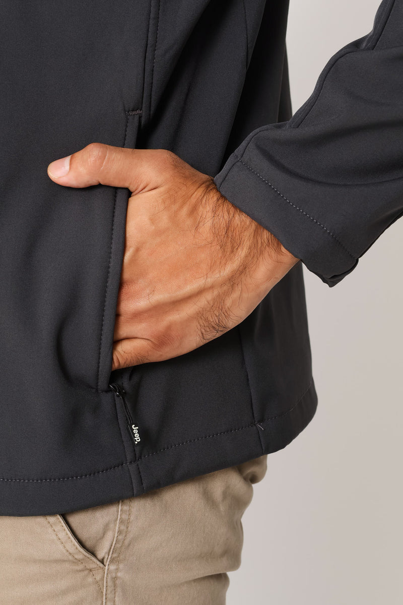 Softshell & Quilting Combination Jacket - Navy