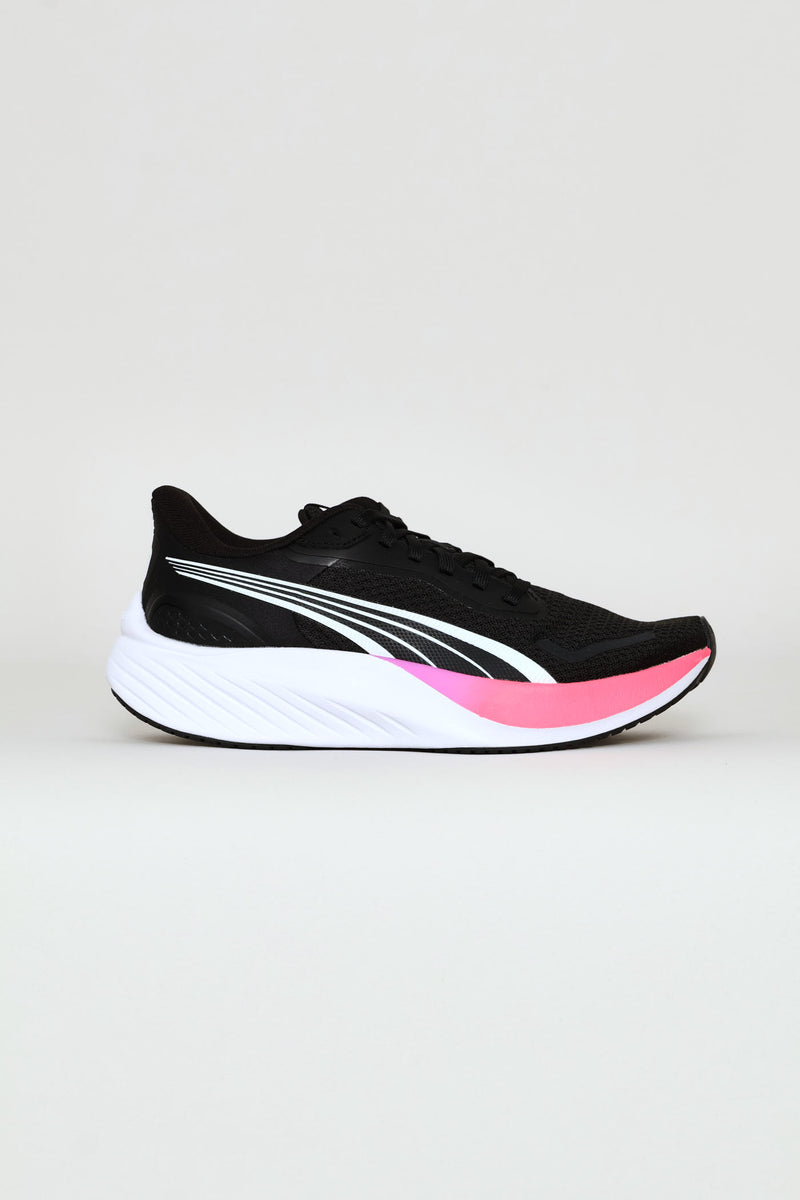 White-Sun Stream Electric Orchid Sneaker - Black