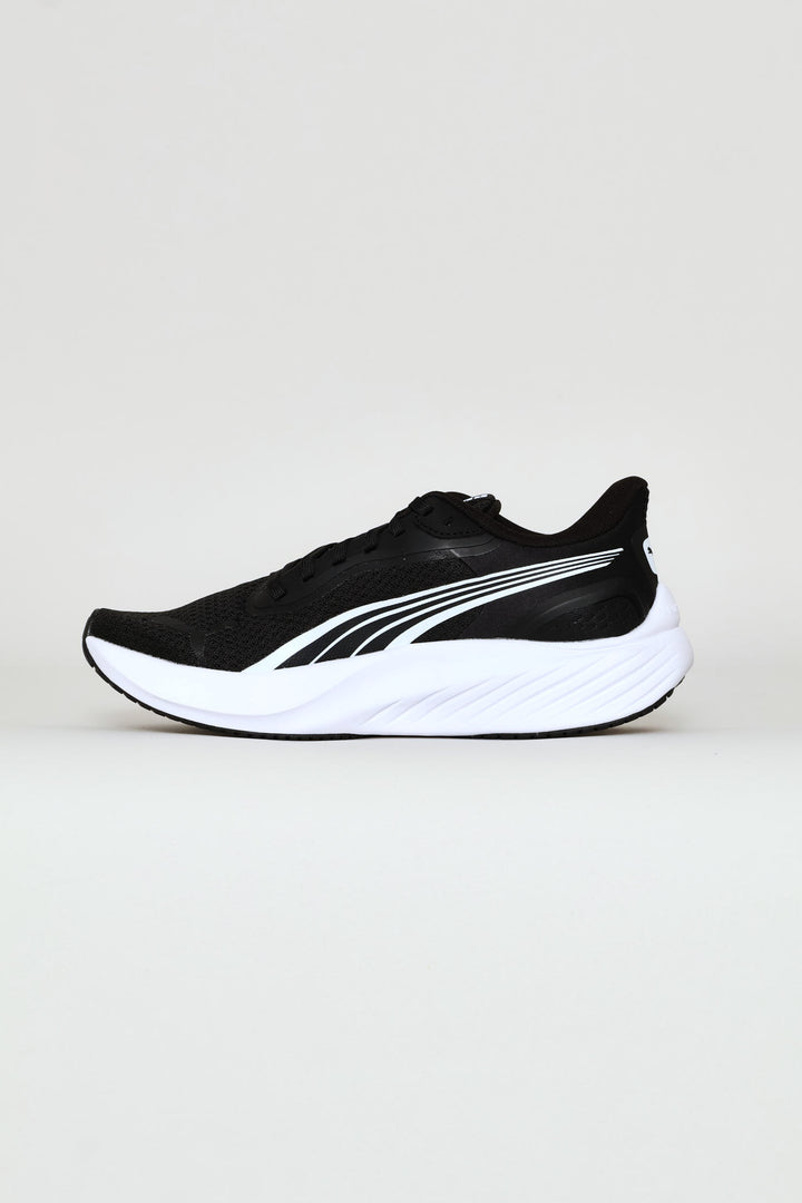 White-Sun Stream Electric Orchid Sneaker - Black