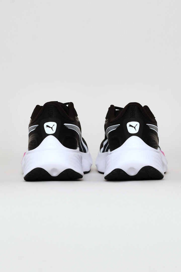 White-Sun Stream Electric Orchid Sneaker - Black