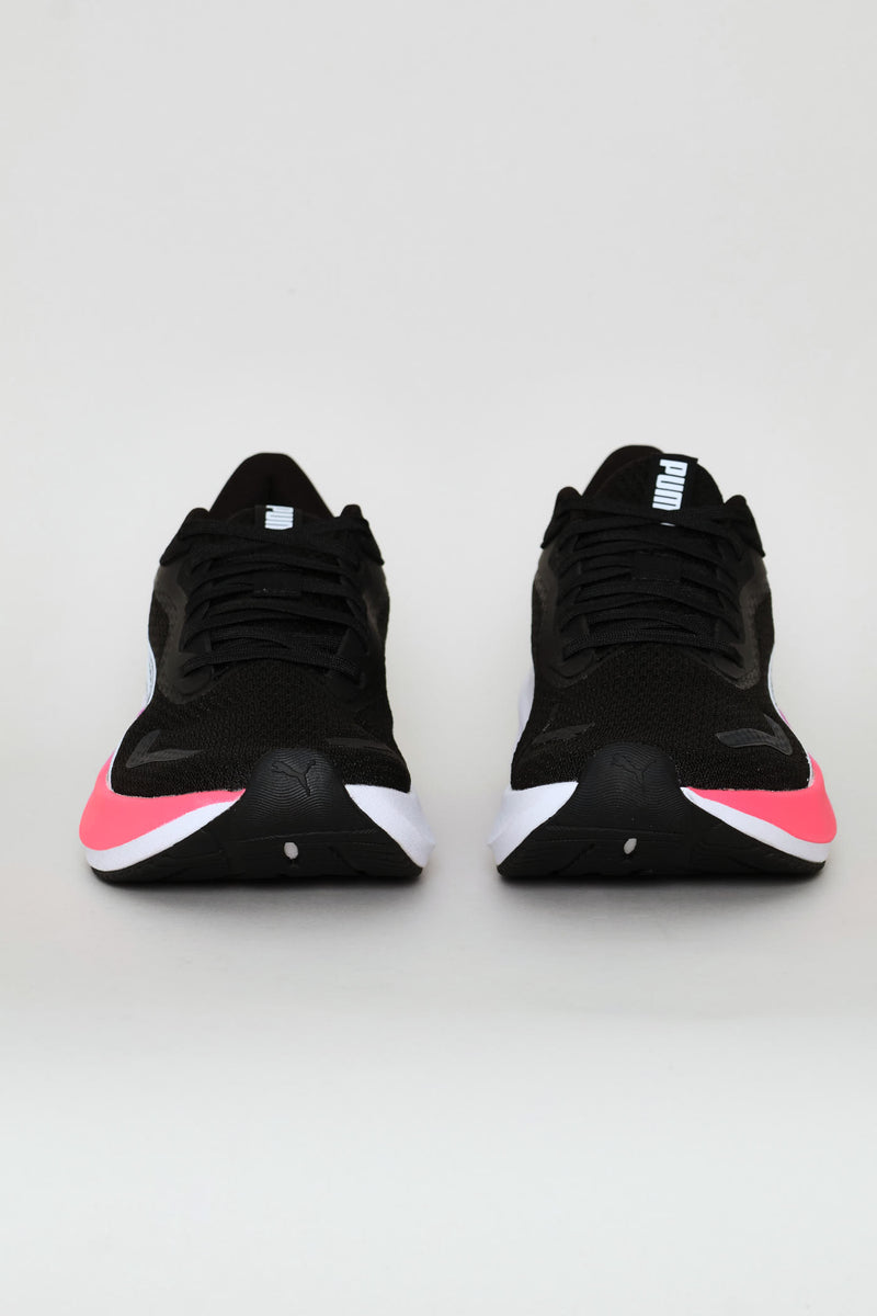 White-Sun Stream Electric Orchid Sneaker - Black
