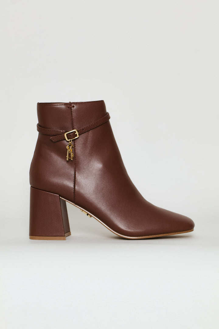 Block Heel Boot - Coffee