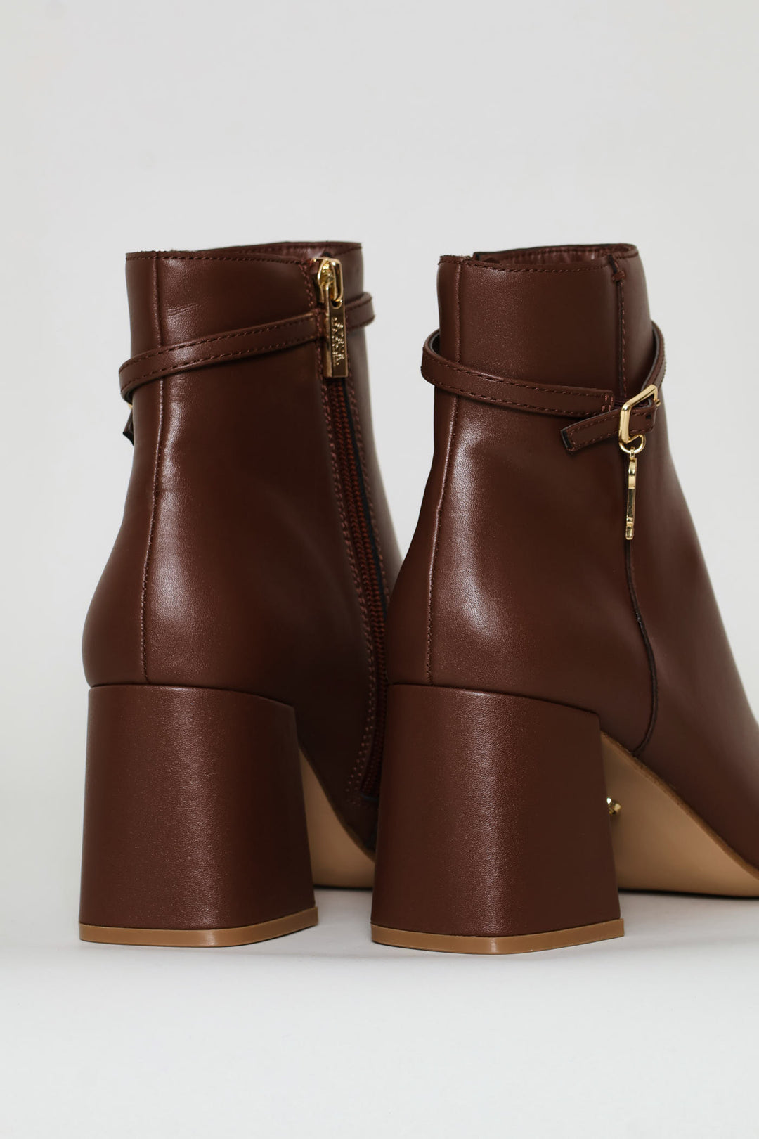 Block Heel Boot - Coffee