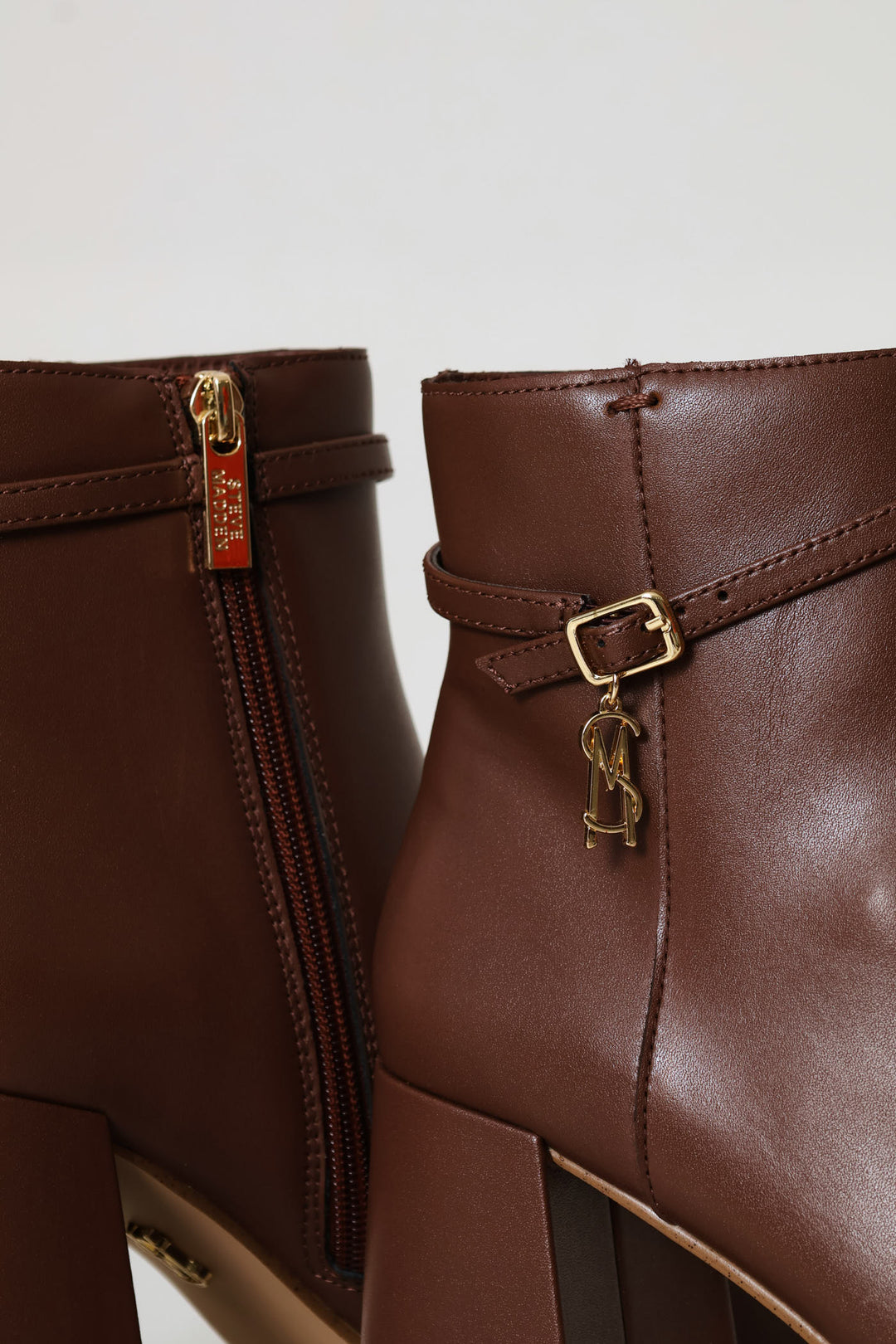 Block Heel Boot - Coffee