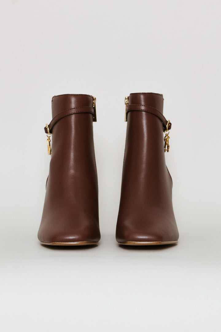 Block Heel Boot - Coffee
