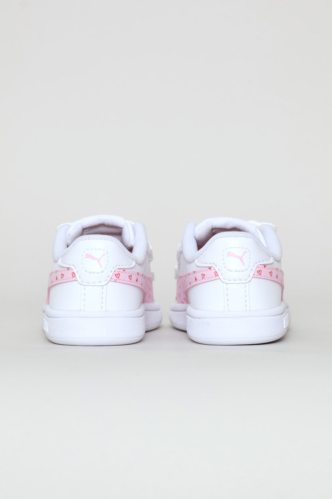 Pre-Girls Smash 3.0 Hearty V Sneaker - White/Pink