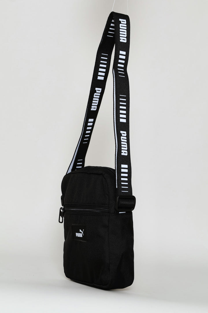 Phase Tape Portable Crossbody Bag - Black
