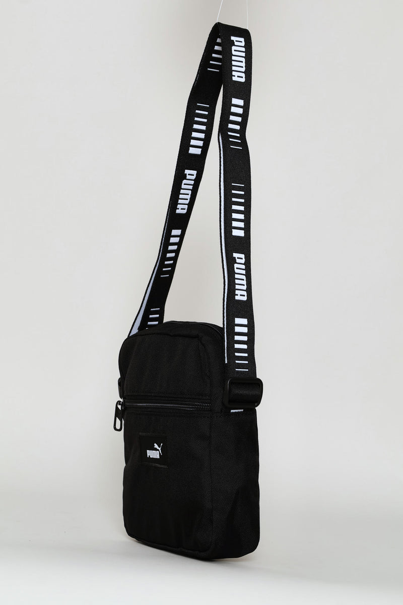 Phase Tape Portable Crossbody Bag - Black