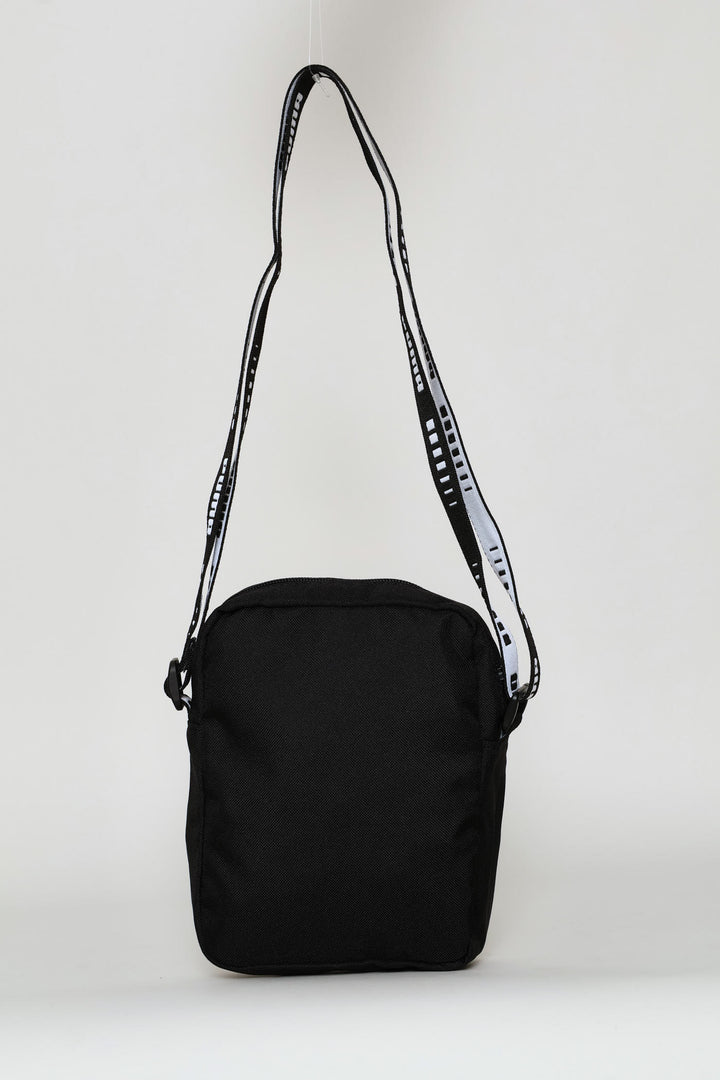 Phase Tape Portable Crossbody Bag - Black