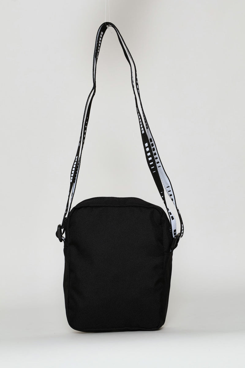 Phase Tape Portable Crossbody Bag - Black