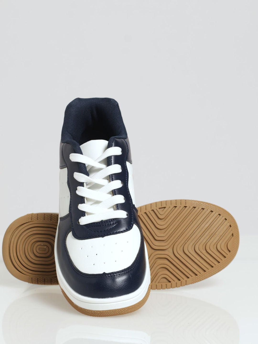 Boys Court Sneaker - White/Navy