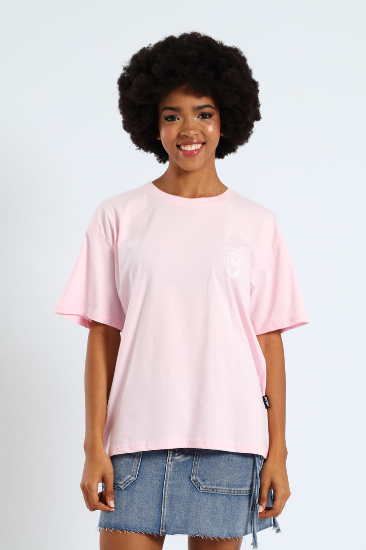 Bleached Surf Tee - Pink