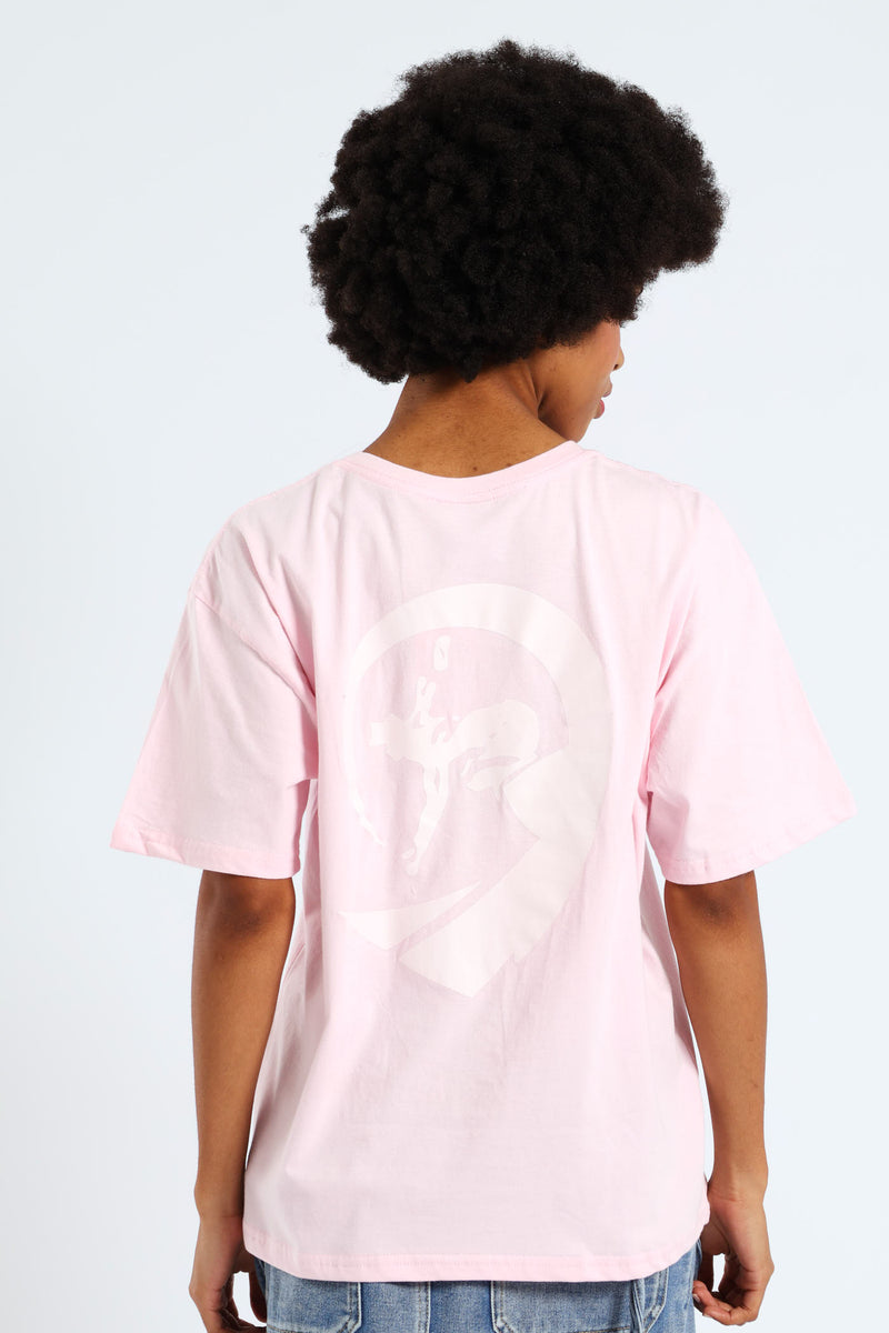 Bleached Surf Tee - Pink