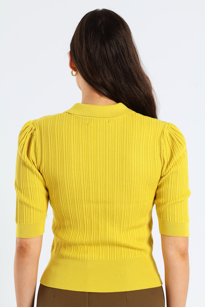 Textured Golfer - Mustard