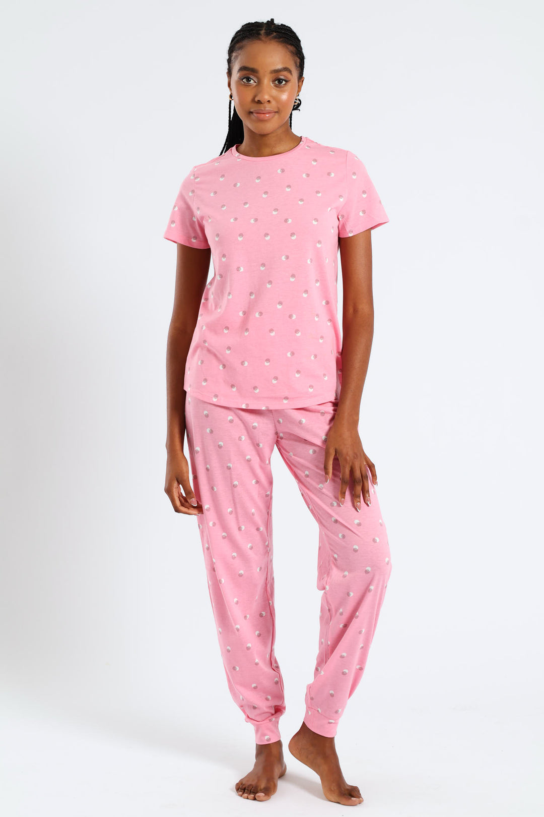 Short Sleeve Spots Tee - Pink