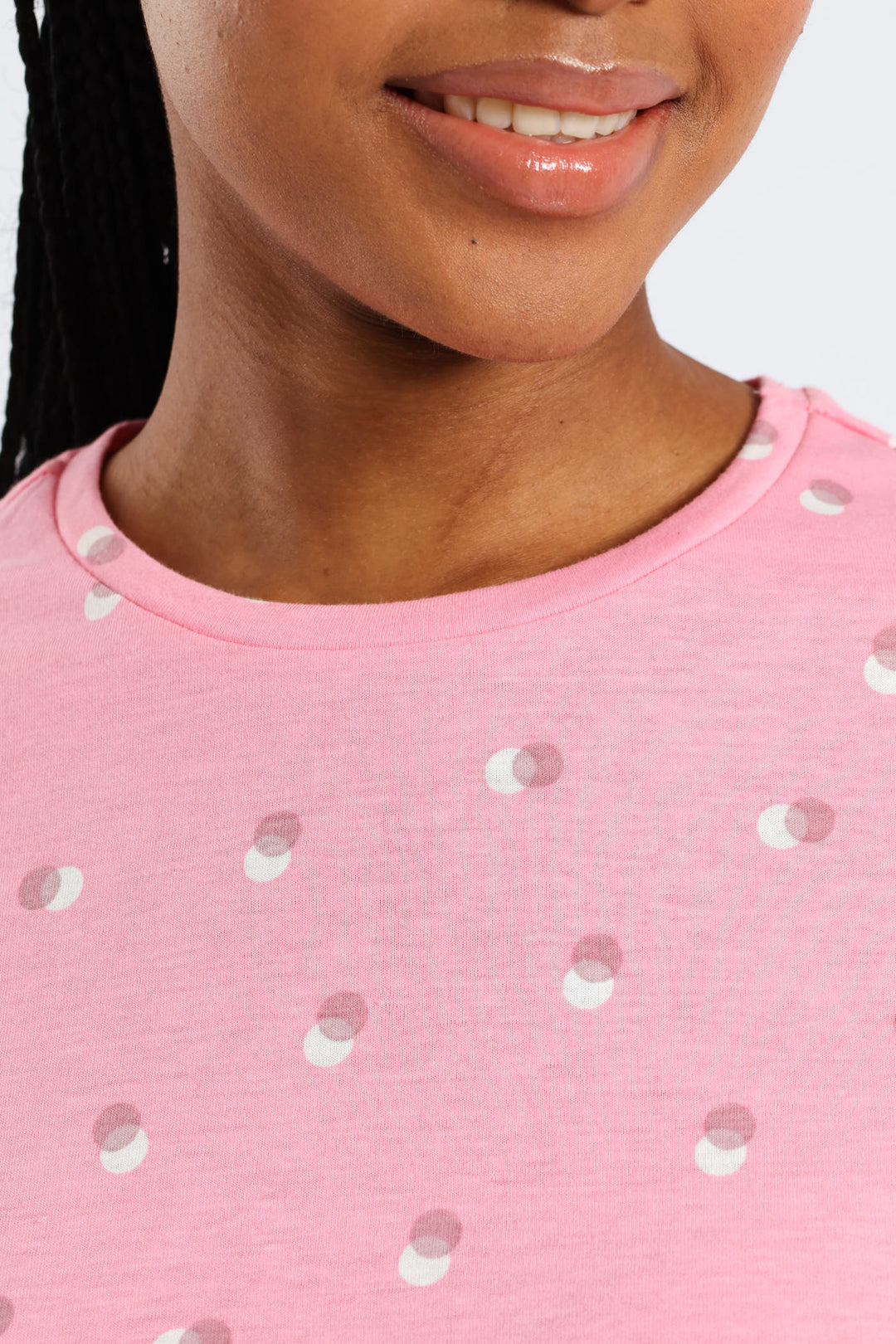 Short Sleeve Spots Tee - Pink