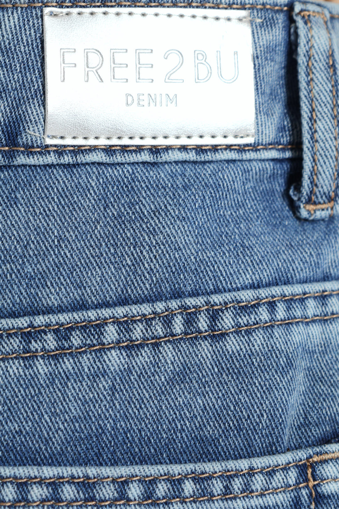 Denim Carpenter Skort - Mid Blue