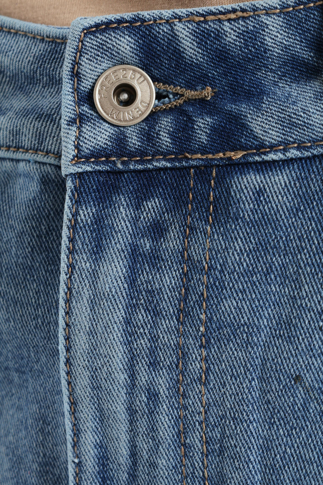 Denim Carpenter Skort - Mid Blue