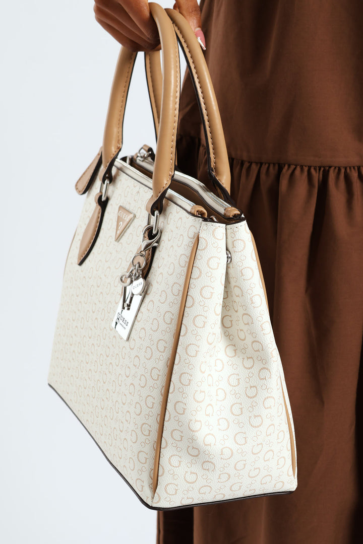 Doretta Large Stachel Bag - White