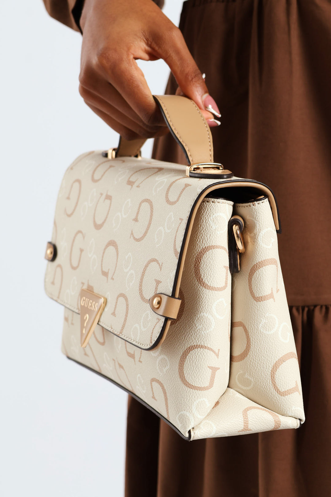 Marlena Top Handle Crossbody Bag - Caramel