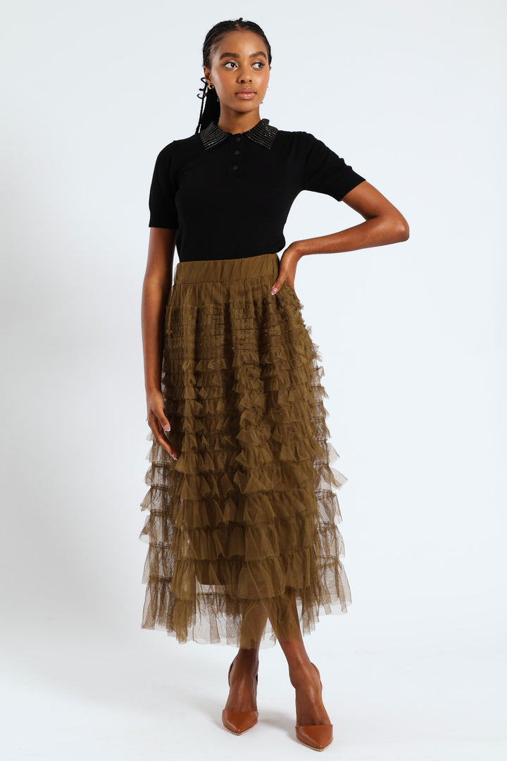 Rara Midi Skirt - Olive