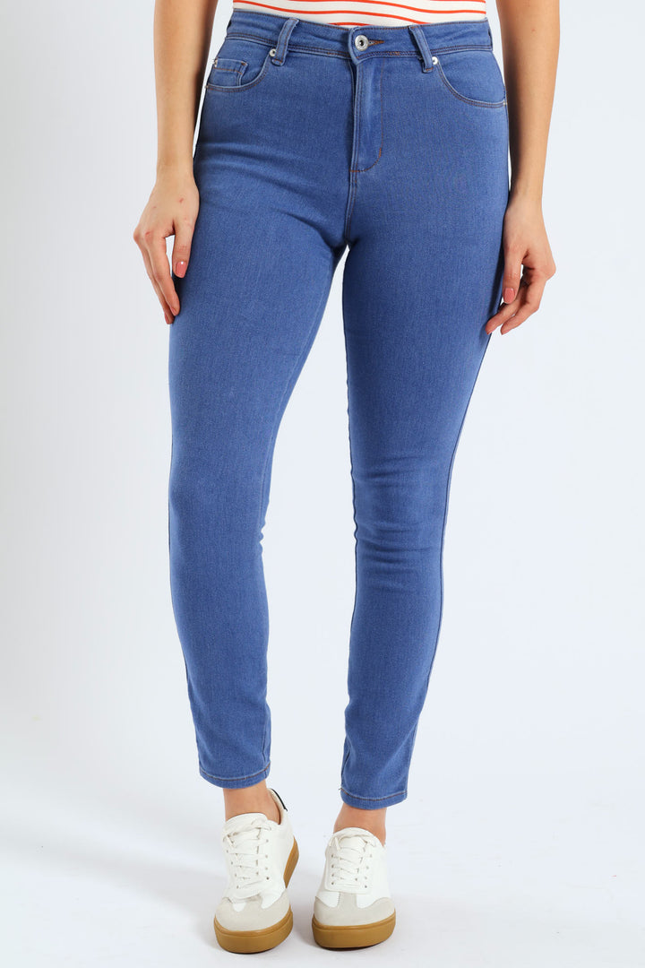 Push-Up Skinny Jean - Light Periwinkle
