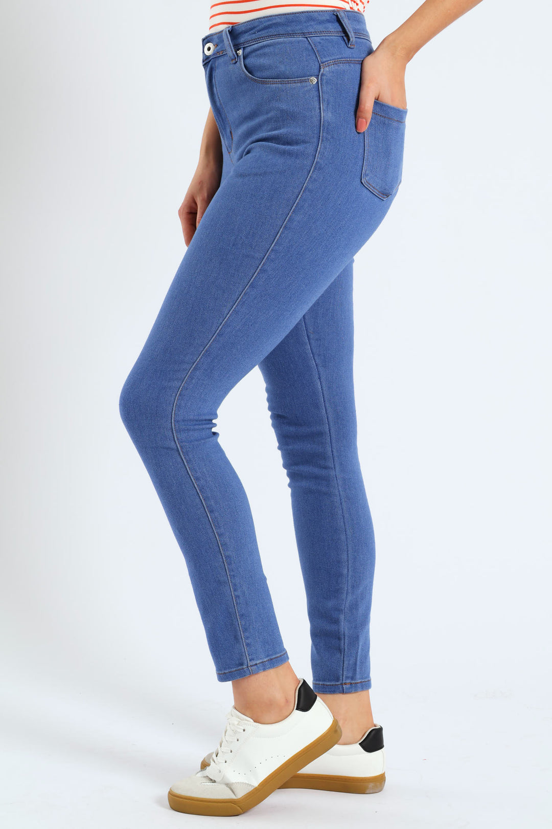 Push-Up Skinny Jean - Light Periwinkle