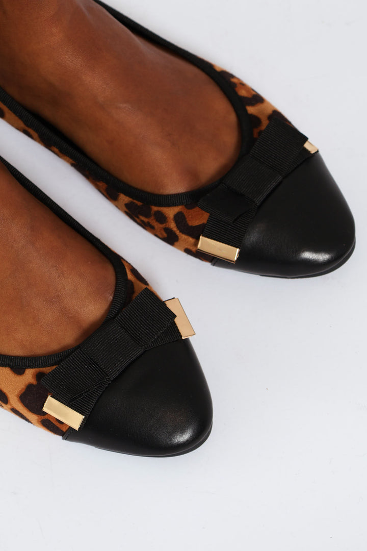 Animal Print Bow Pump