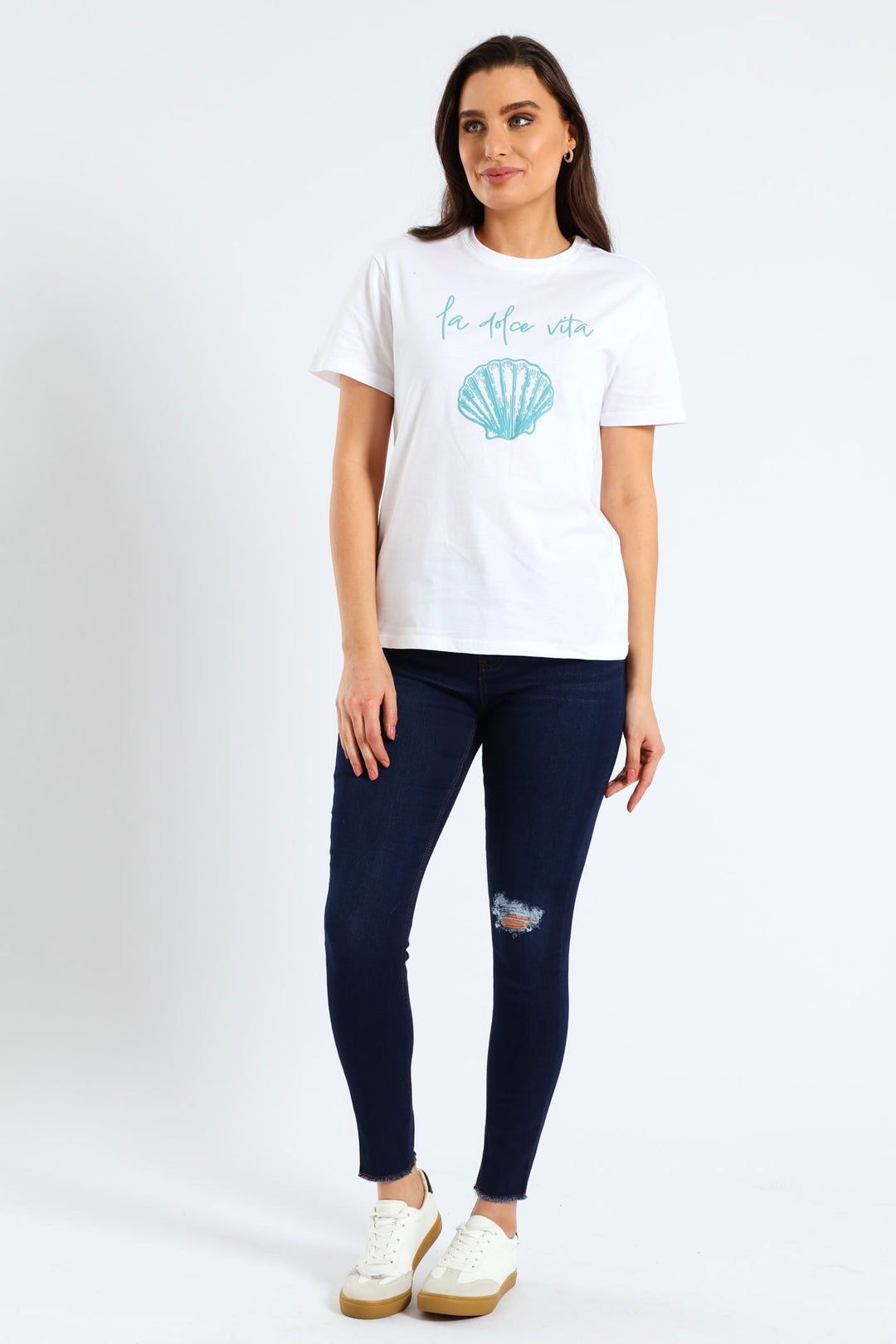 Seashell La Dolce Vita Tee - White